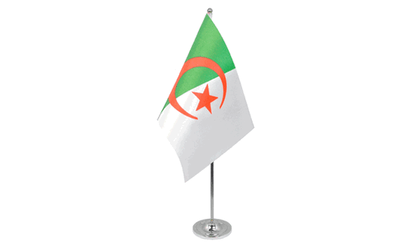 Algeria Satin Table Flag